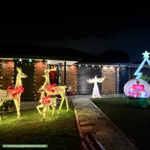 Christmas Light display at 24 Eyebright Square, Hallam