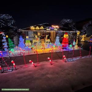 Christmas Light display at 19 Laurieton Road, Carnes Hill