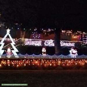 Christmas Light display at 13 Mawson Drive, Mawson