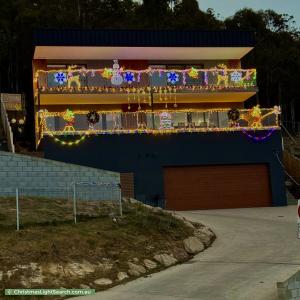 Christmas Light display at 72 Summerhill Road, West Hobart