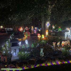 Christmas Light display at 21 Stone Street, Panorama