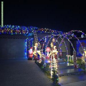 Christmas Light display at 61 Palm Avenue, Royal Park