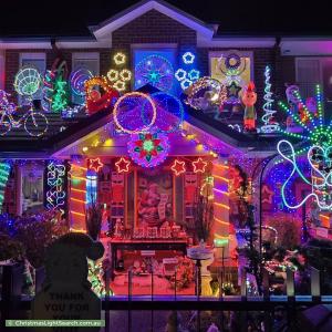 Christmas Light display at 24A Prospect Hill Road, Camberwell
