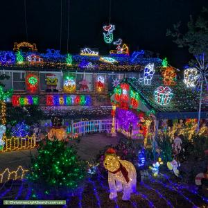 Christmas Light display at 6 Billagal Place, Blaxland