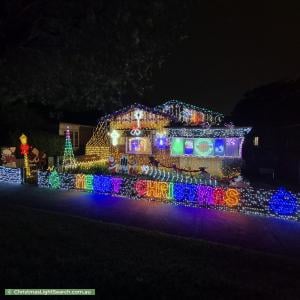 Christmas Light display at 10A Brady Street, Croydon