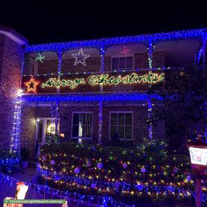 Christmas Light display at 53 Candlebark Quadrant, Rowville