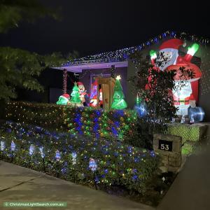 Christmas Light display at 53 Beltana Avenue, Googong