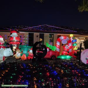 Christmas Light display at 16 Deucem Smith Street, Bonner