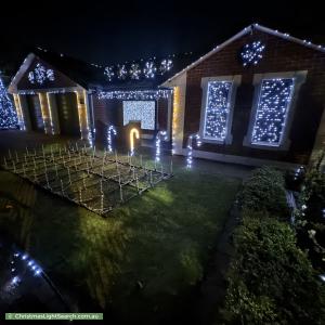 Christmas Light display at 40 Wood Avenue, Ridleyton