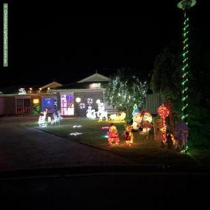 Christmas Light display at 31 Epsilon Close, Woodcroft