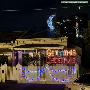 Christmas Light display at 104 Raglan Street, Port Melbourne