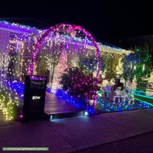 Christmas Light display at  Rosina Drive, Officer