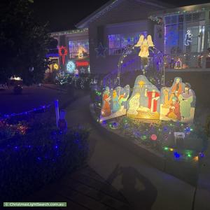 Christmas Light display at 12 Eucumbene Drive, Duffy