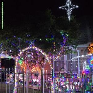 Christmas Light display at 8 Robertson Street, Port Kembla