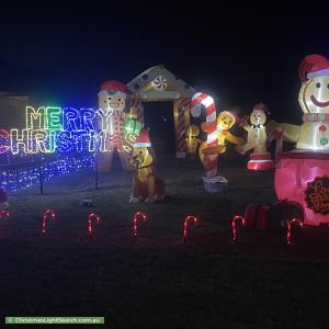 Christmas Light display at 11 Cordeaux Street, Louth Park