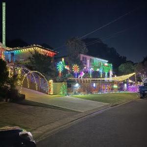 Christmas Light display at 17 Bunnal Avenue, Winmalee