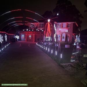 Christmas Light display at 10 Karinya Place, Kellyville