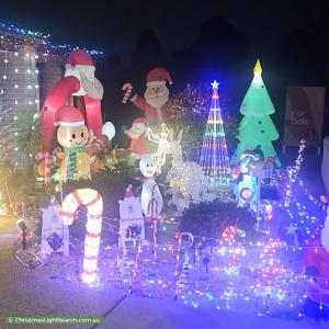 Christmas Light display at 18 Salim Way, Clyde North