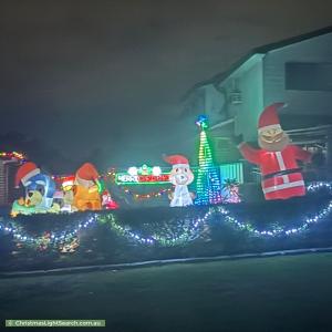 Christmas Light display at 4 Mera Street, Guildford