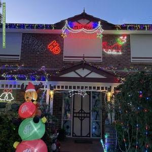 Christmas Light display at 1 Ann Court, Bundoora