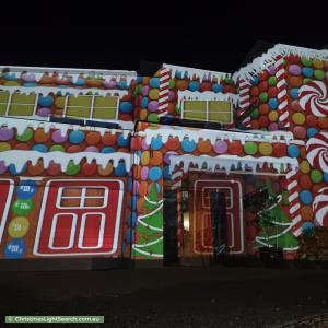 Christmas Light display at 12 Tullaroop Street, Duffy
