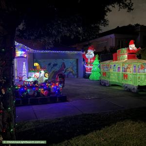 Christmas Light display at 37 Sutherland Avenue, Kew East