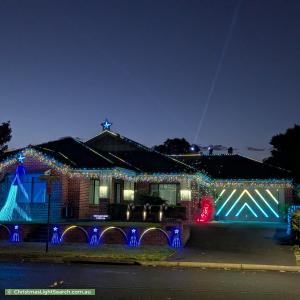 Christmas Light display at 55 Singleton Avenue, Kellyville Ridge