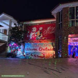 Christmas Light display at 3 Sawicki Place, Gordon