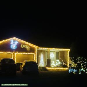 Christmas Light display at 15 Dent Place, Conder