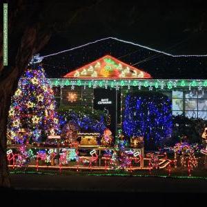 Christmas Light display at 12 Stayton Close, Deer Park