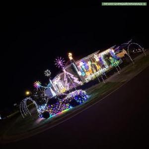 Christmas Light display at 2 Rensberg Way, Edmondson Park
