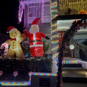 Christmas Light display at 49 Madden Street, Oran Park
