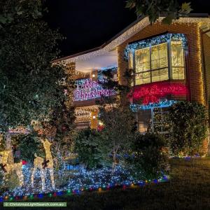 Christmas Light display at 43 McClelland Avenue, Nicholls