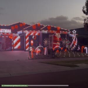 Christmas Light display at 23 Vantage Green, Beveridge