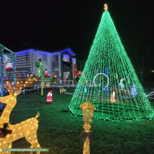 Christmas Light display at 49 Frances Burke Street, Gungahlin