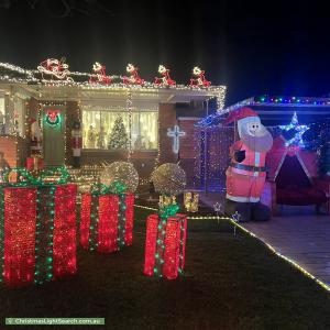 Christmas Light display at 27 Fiona Street, Woodpark
