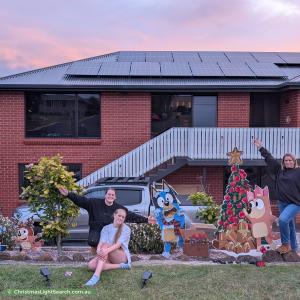 Christmas Light display at 25 Lakin Street, West Ulverstone
