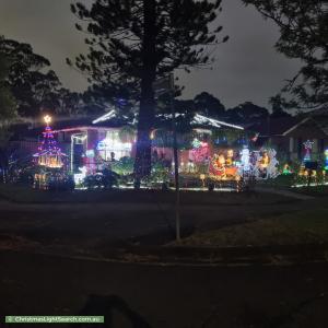 Christmas Light display at 31 Lobelia Crescent, Quakers Hill