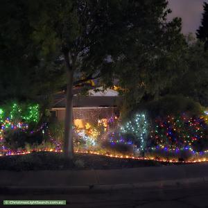 Christmas Light display at 15 Bryant Court, Golden Grove