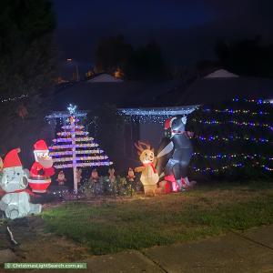 Christmas Light display at 16 Bryant Court, Golden Grove