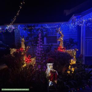 Christmas Light display at 25 Weber Street, Brighton East