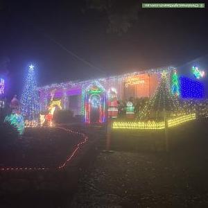 Christmas Light display at 6 Woona Court, Yallambie