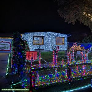 Christmas Light display at 13 Flower Court, Grovedale