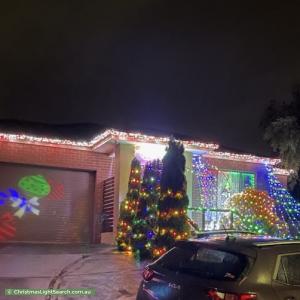 Christmas Light display at 6 Legend Court, Hallam