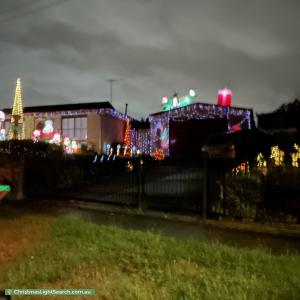 Christmas Light display at 37 Fitzgerald Road, Hallam