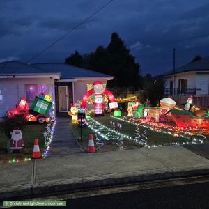 Christmas Light display at 51 Edinburgh Crescent, Goodwood
