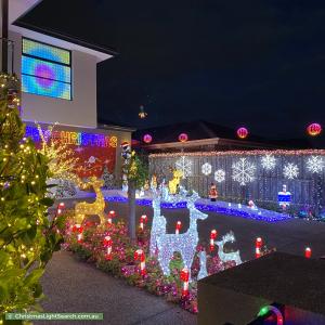 Christmas Light display at 11 Davanzo Avenue, Clarinda