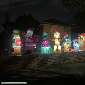 Christmas Light display at 52 Prospect Street, Pascoe Vale