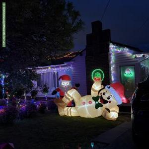 Christmas Light display at 23 Kellatie Road, Rosny