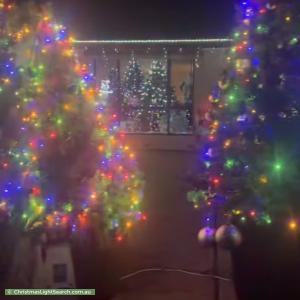 Christmas Light display at 6 Sanford Place, Kaleen